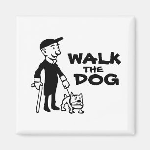 Den Hund laufen Magnet