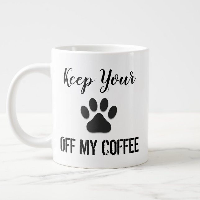 Den Kaffee aus der Tasse kleben (Links)