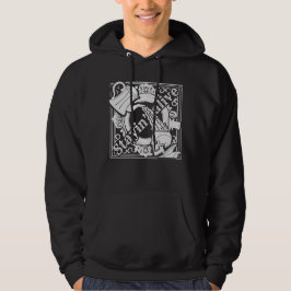 Den Kaffee reingießen! weiß Hoodie