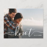 Den Knoten binden | Modernes Save the Date Foto
