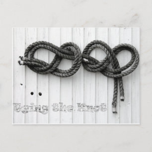 Den Knoten binden Postkarte