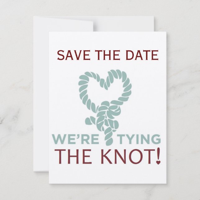 Den Knoten binden Save The Date (Vorderseite)