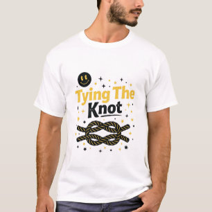 Den Knoten Machen Lustiger Hochzeitspun T-Shirt