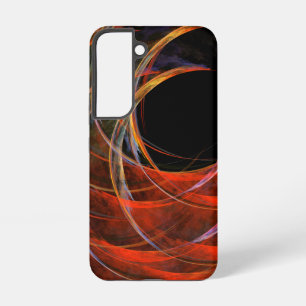Den Kreis brechender Feuerstrudel Abstrakte Kunst Samsung Galaxy Hülle
