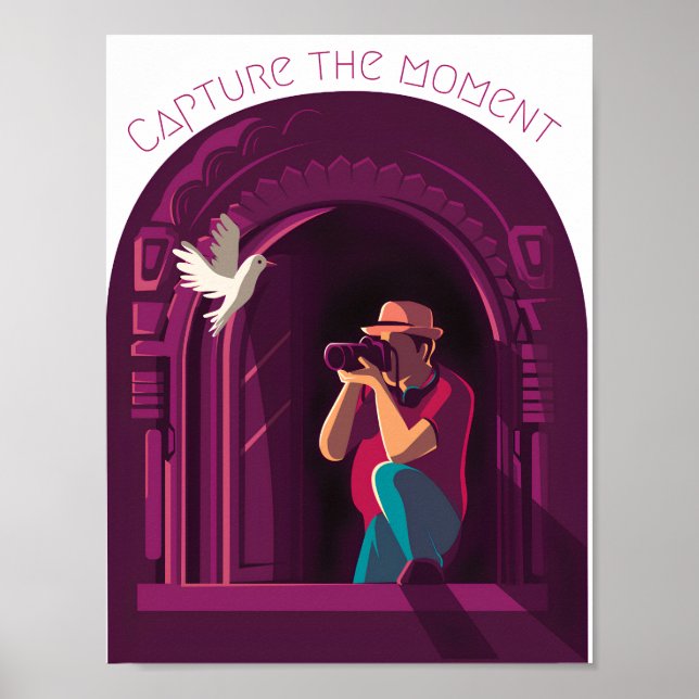 Den Moment erfassen Poster (Vorne)