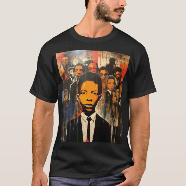 den Monat der Schwarzen Geschichte ehren und das K T-Shirt (Vorderseite)