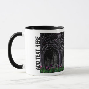 Den Mond vom Fenster aus betrachten Tasse