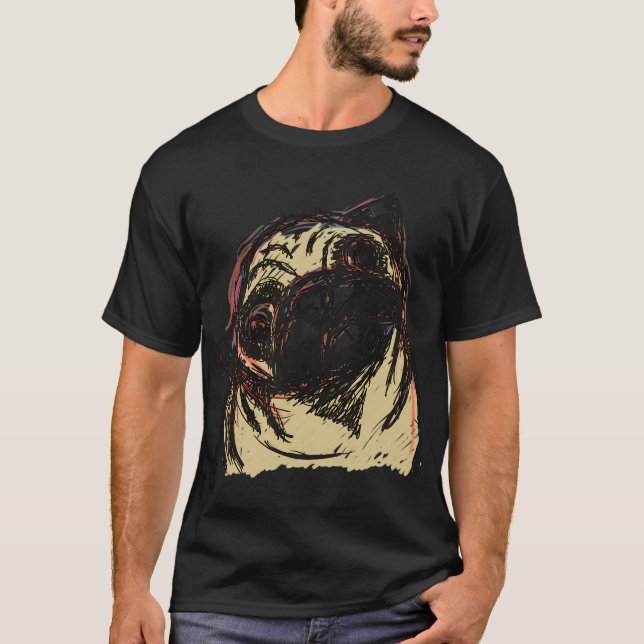 den Mops einstecken T-Shirt (Vorderseite)