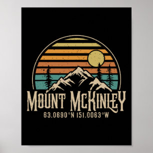 Den Mt. Mckinley besteigen Alaska Wandern Bergstei Poster