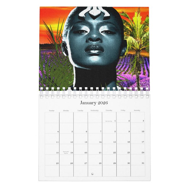 "Den Platz mit afrikanischem Stolz verbinden" Kalender (Jan 2026)