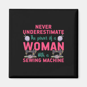 Den Power einer Frau mit einer Nähmaschine löschen Magnet