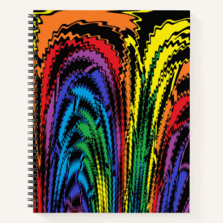 Den Regenbogen abwerfen Notizbuch