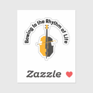Den Rhythmus des Lebens verbeugen Aufkleber