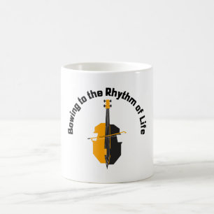 Den Rhythmus des Lebens verbeugen Kaffeetasse