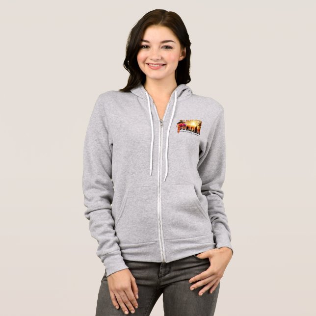 Den Sommer verkraften | Frauen Vollkombi Hoodie (Vorne ganz)