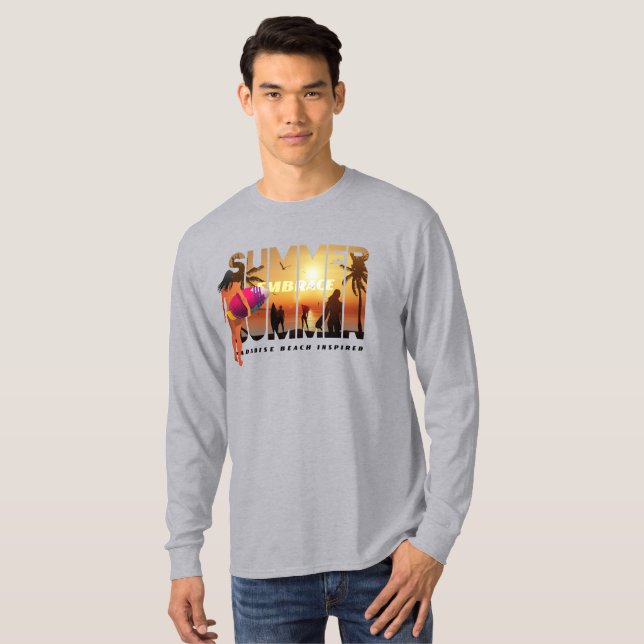 Den Sommer verkraften | Men Long Sleeve T-Shirt (Vorne ganz)