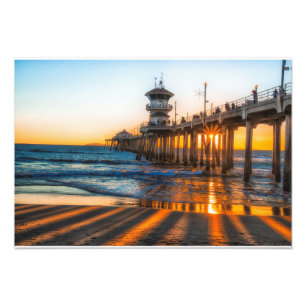 Den Sonnenuntergang beobachten Fotodruck