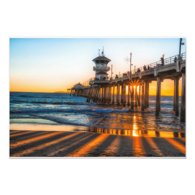 Den Sonnenuntergang beobachten Fotodruck (Vorne)