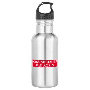 Den Sozialismus wieder schlecht machen Edelstahlflasche