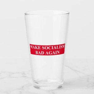 Den Sozialismus wieder schlecht machen Glas
