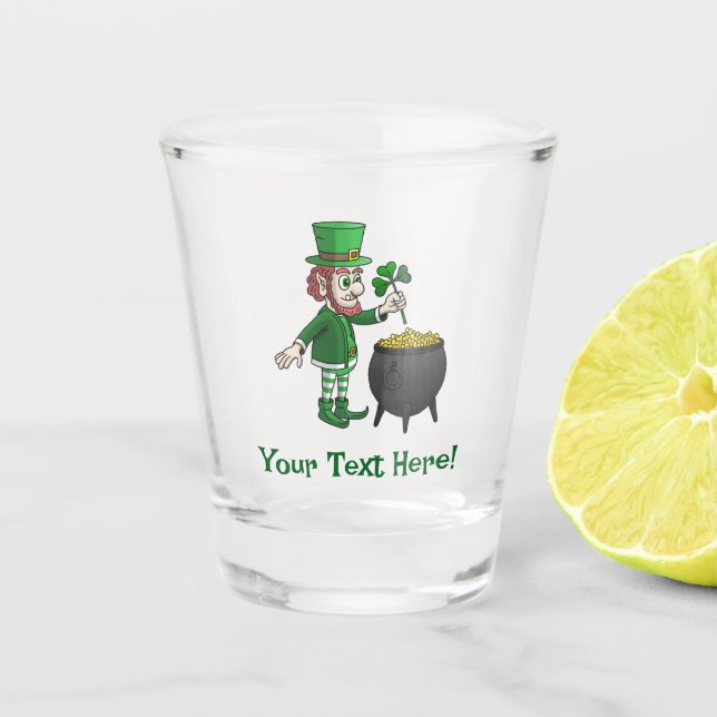 Den St. Patrick's Day feiern Schnapsglas (Vorderseite)