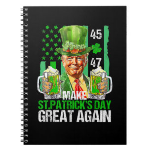 Den St. Patrick's Day wieder zum großen Kleeblatt Notizblock