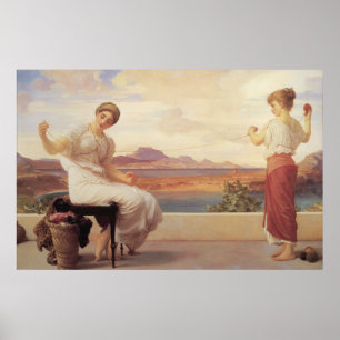 Den Strang wickeln - Lord Frederic Leighton Poster