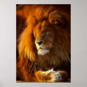 Den Sun oben tränken, König des Dschungel-Löwes II Poster