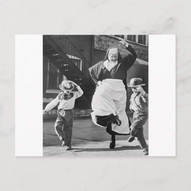 Den Tag entfernt tanzen Postkarte (Vorderseite)