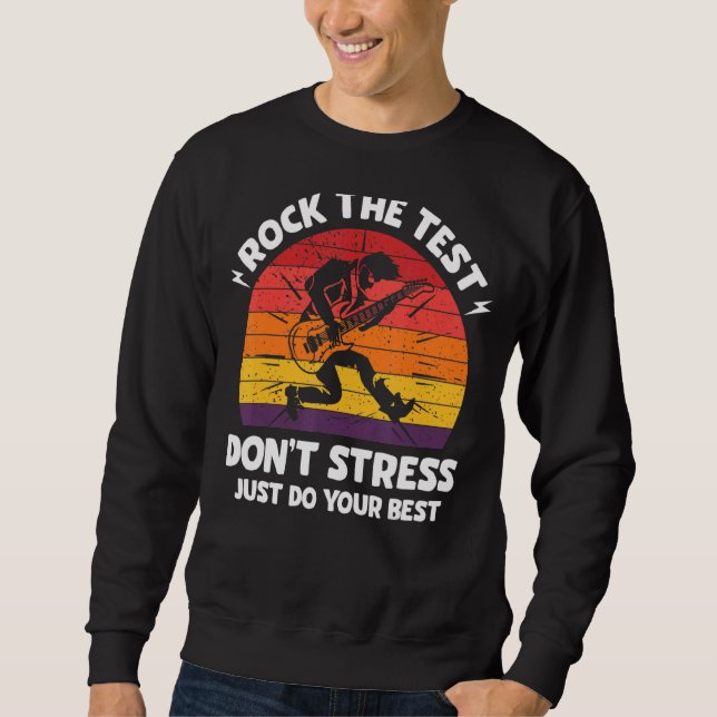 Den Testtag des Testfalltestes am Testtag abbreche Sweatshirt (Vorderseite)