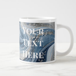 Den Text hier Jumbo-Tasse benutzerdefinierte Text-