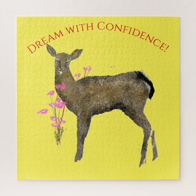 Den Traum mit Hirsch, Blume (Vertikal)