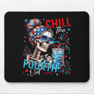Den Vierten Kaltstellen 4. Juli Lustiger Skelett-I Mousepad