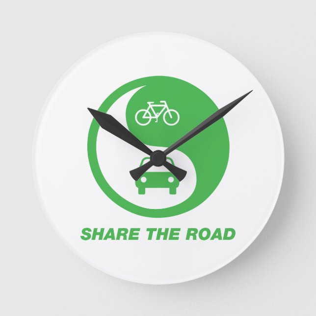 Den Weg teilen Runde Wanduhr (Vorderseite)