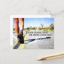 "Den Weg vor uns kennen" Inspiration Zitat