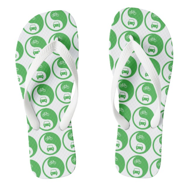 Den Weg Yin Yang teilen Flip Flops (Fußbett)