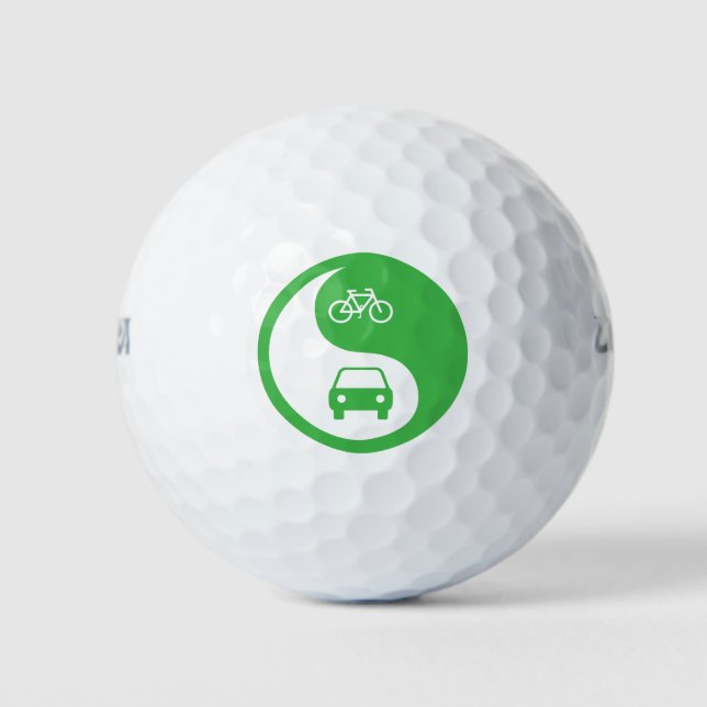 Den Weg Yin Yang teilen Golfball (Vorderseite)