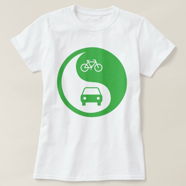 Den Weg Yin Yang teilen T-Shirt (Design vorne)