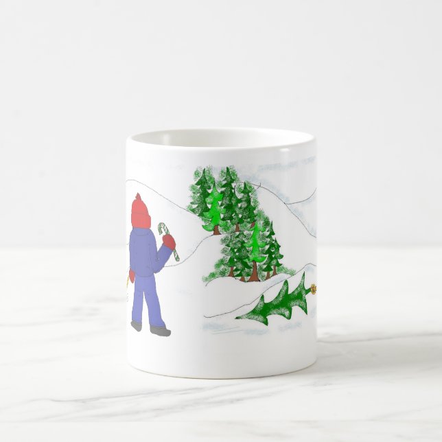 Den Weihnachtsbaum erhalten Kaffeetasse (Mittel)