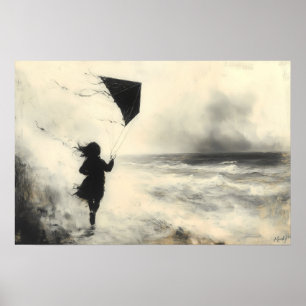 Den Wind halten Poster