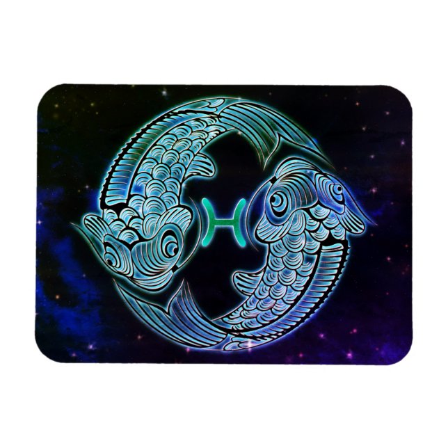 den Zodiakmagnet des Fisches Magnet (Horizontal)