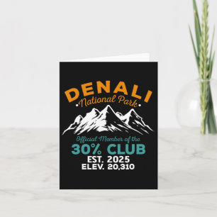 Denali 30 Prozent Club Est 2025 Wanderabenteuer Karte