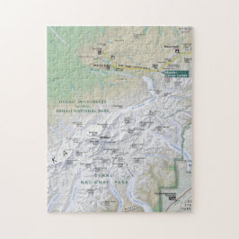 Denali (Alaska) Kartenpuzzlespiel