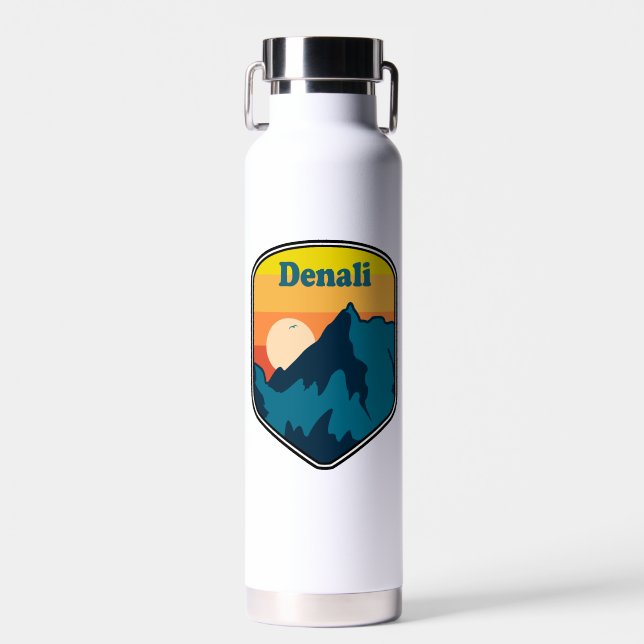 Denali Alaska Sunrise Trinkflasche (Vorne)