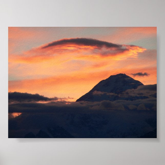 Denali at Sunset Poster (Vorne)