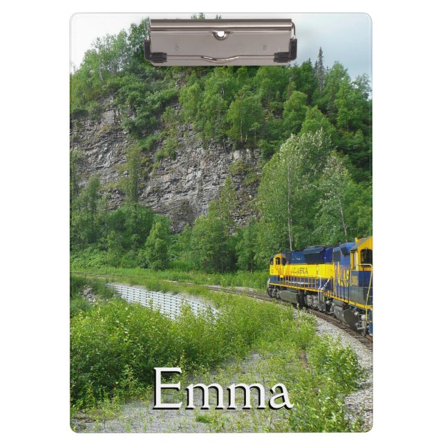 Denali Express Alaska Bahn Urlaub Fotografie Klemmbrett (Vorderseite)