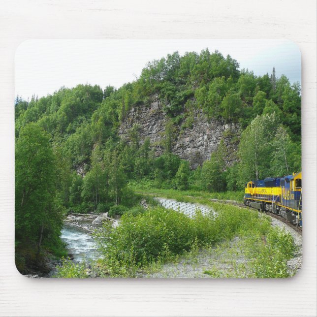 Denali Express Alaska Bahn Urlaub Fotografie Mousepad (Vorne)