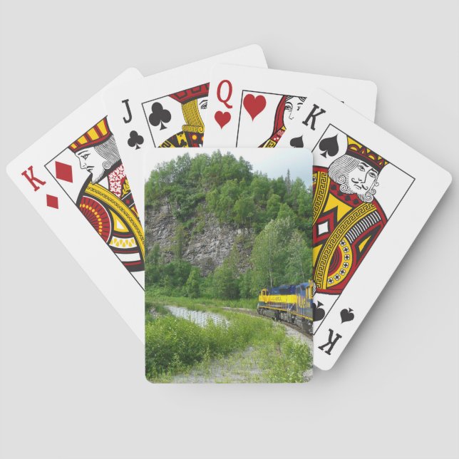 Denali Express Alaska Bahn Urlaub Fotografie Spielkarten (Rückseite)