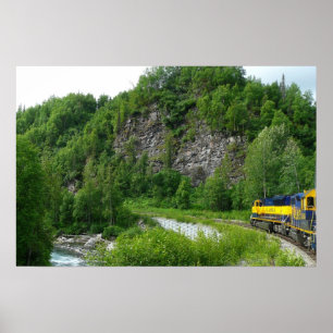 Denali Express Alaska Zug Urlaubsfotografie Poster