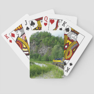 Denali Express Alaska Zug Urlaubsfotografie Spielkarten